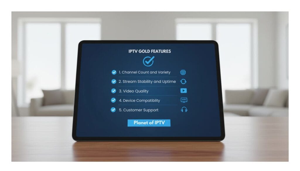 IPTV service features checklist