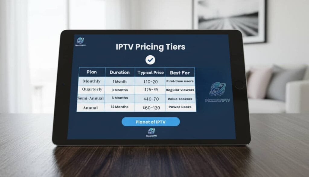 IPTV subscription pricing comparison 2026